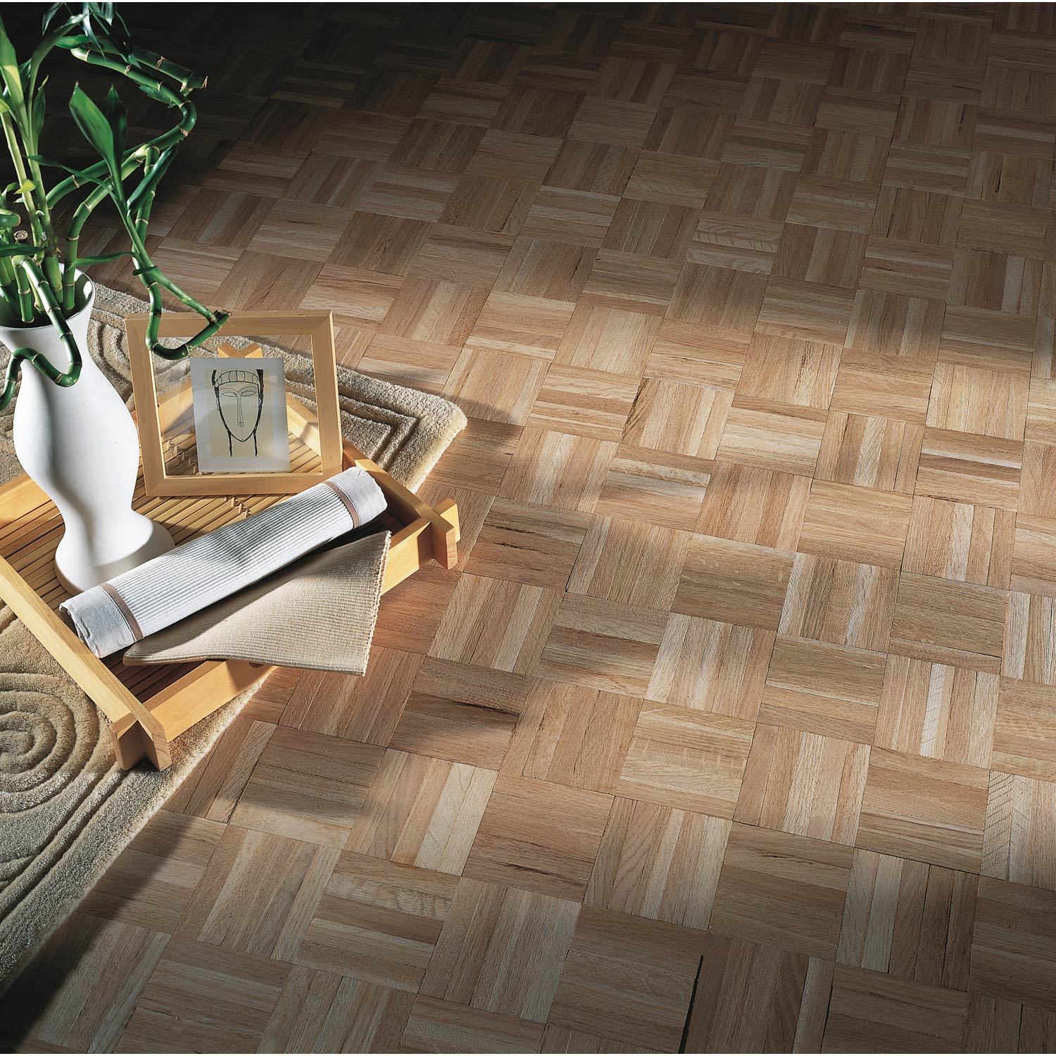 parquet mosaique damiers